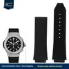 Herren Silikon Uhrenarmband für Hublot Schweißfestes Uhrenarmband Yubo Big Bang Classic Gummi 26x19mm 24x17mm Blau Braun Zubehör