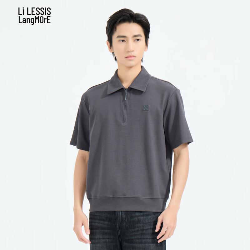 Lilang Men s Cotton-Blend Easy-Care Short-Sleeve Polo Shirt 175