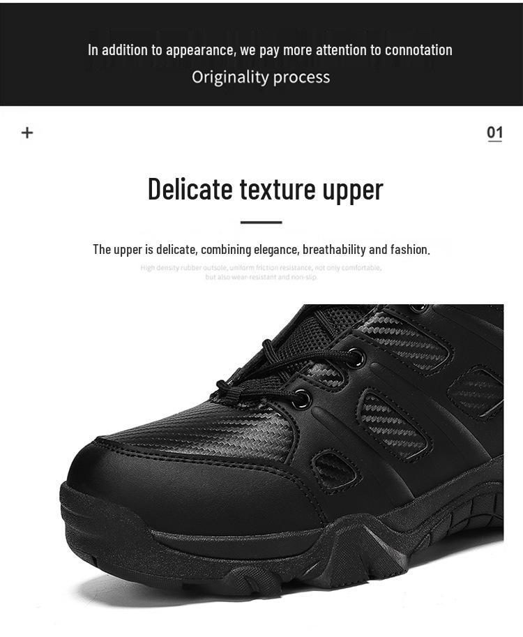 New Men's Autumn/Winter Russian Combat Boots: Thick, Comfortable, Plus Velvet; Available in Sand and Black.