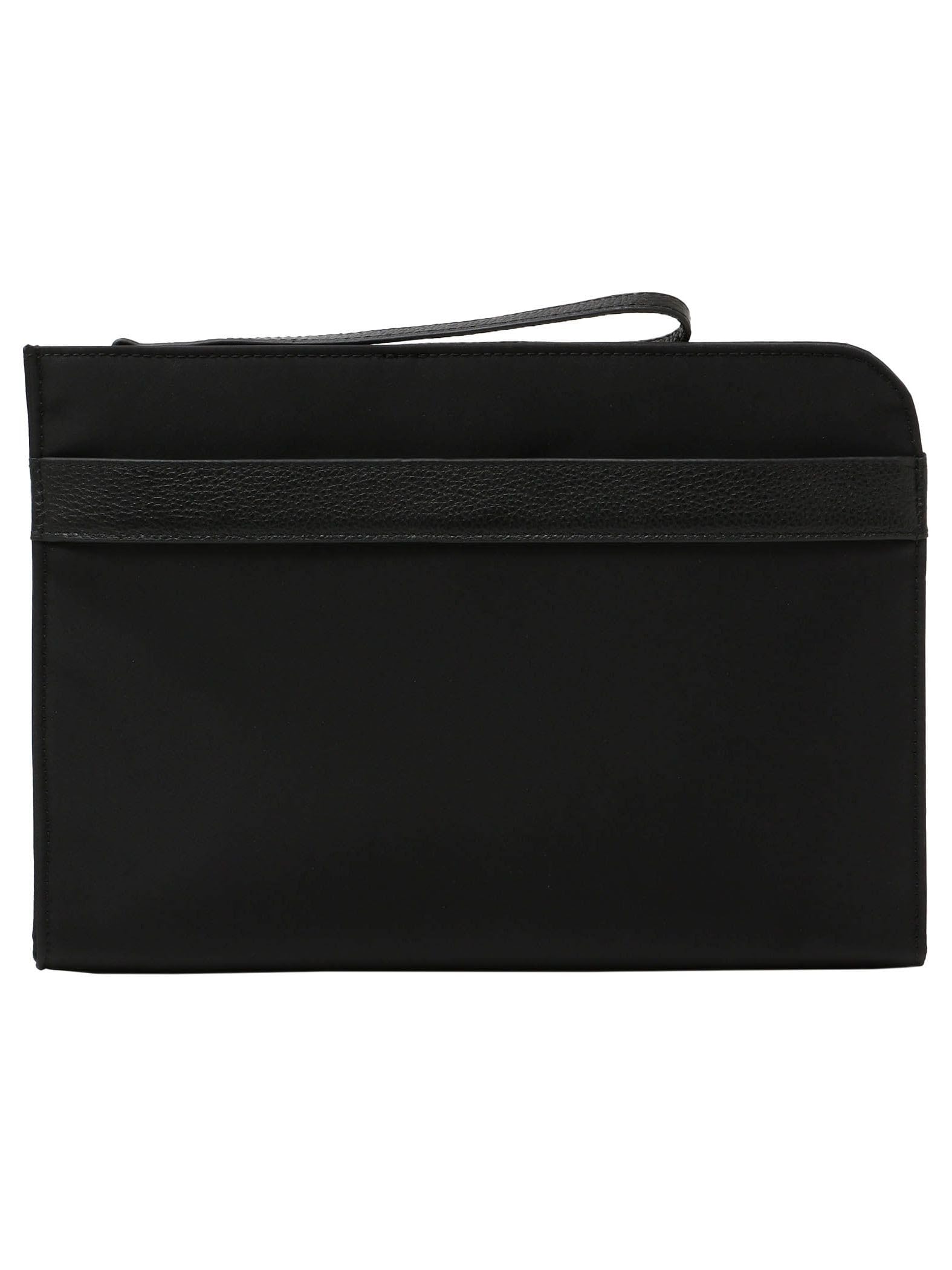 

Ships Colors Leather Combination Clutch Bag 218460002 Black One Size