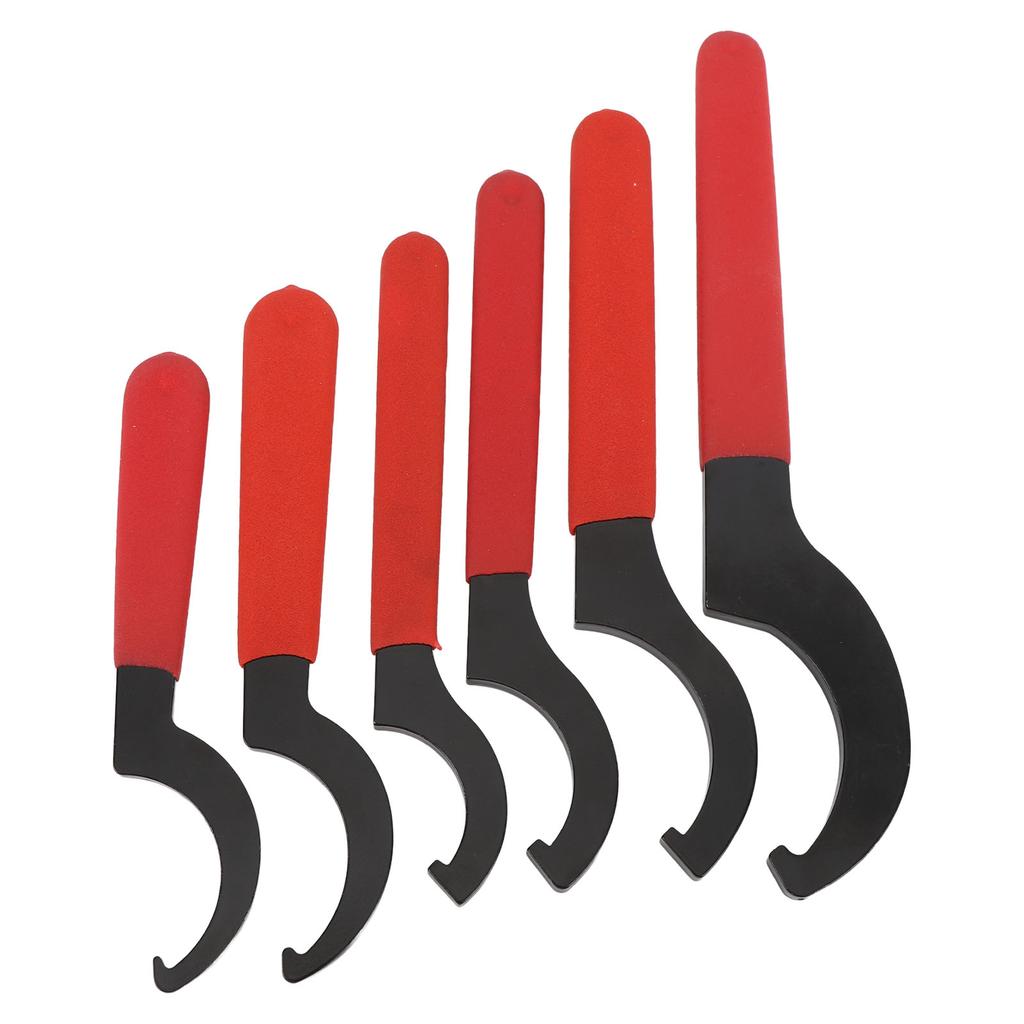 Juego de Llaves de Gancho Universales de 6 Piezas APU13 16 ER25 32 40 C32 Acero Ajustable Llave de Gancho de Amortiguador