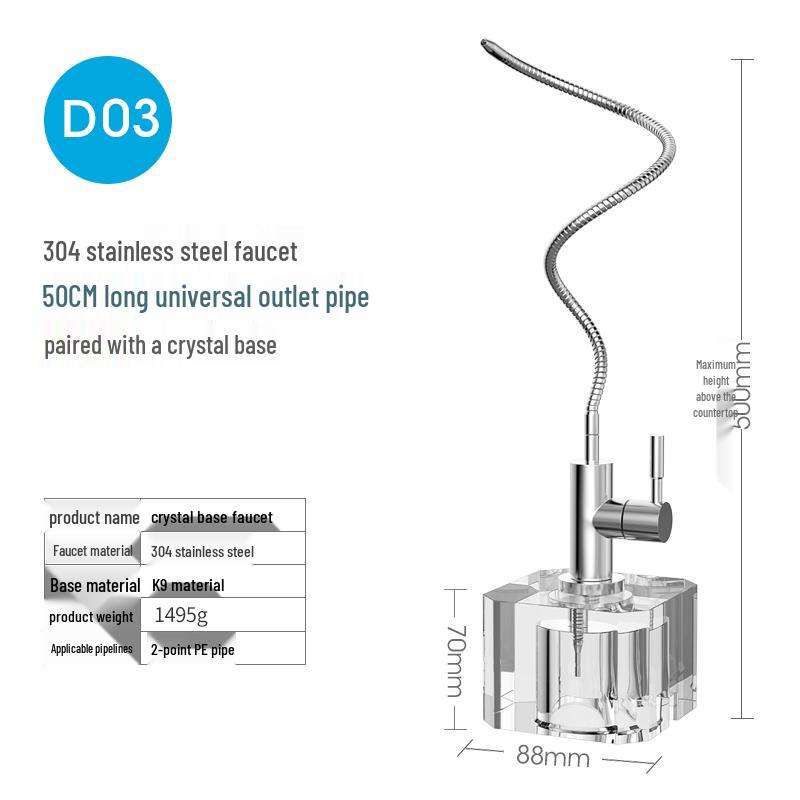 TLXT Stainless Steel Kitchen Water Purifier Faucet D03