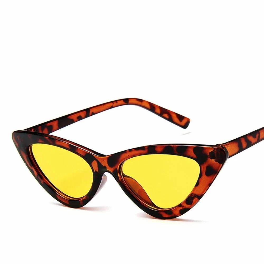 Vintage Cateye Sunglasses Women Retro Small Cat Eye Sun Glasses Designer Colorful Eyewear For Female Oculos De Sol
