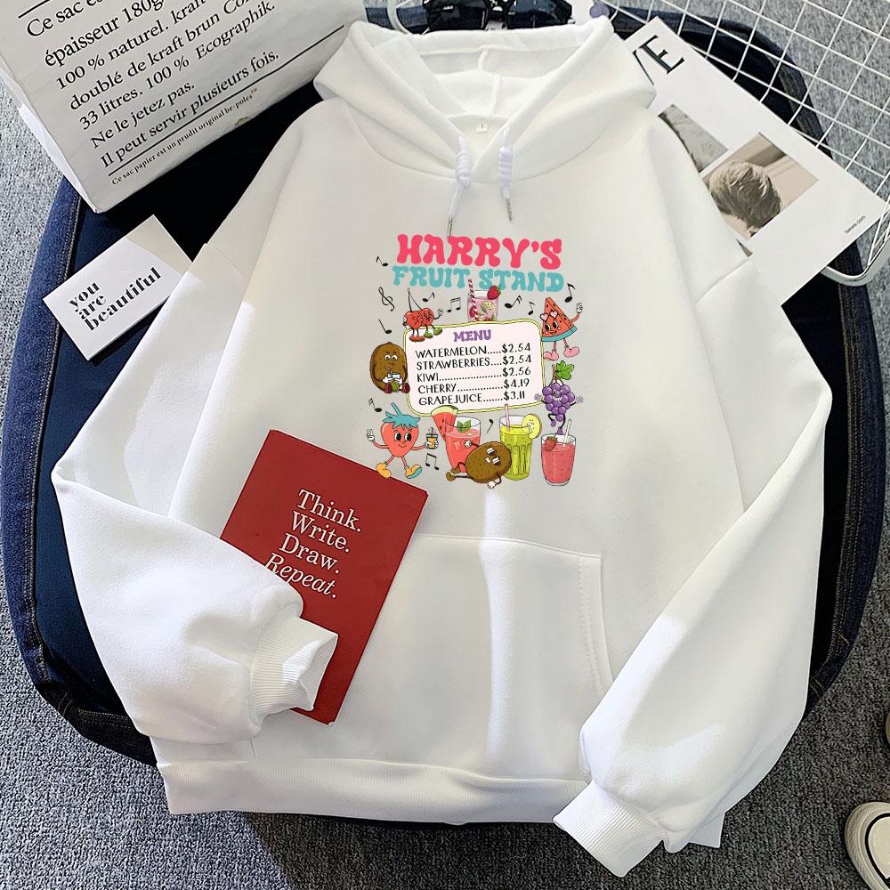 

Толстовки с молочным дизайном от Harrys Fruit Stand, с мультяшным графическим принтом, повседневные теплые свитшоты для женщин, с длинным рукавом, удобные M