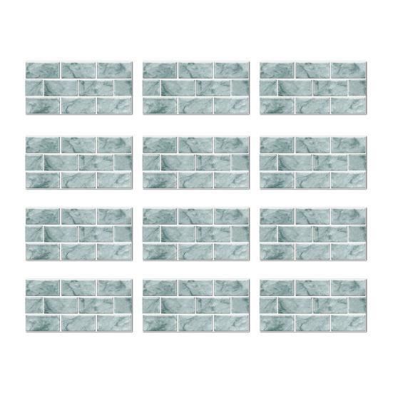 Removable Bathroom Wall Tiles Self-Adhesive PVC Tile Stickers, Waterproof Mosaic Pattern Decals for Kitchen Cover Defects Stickers Home Decor,