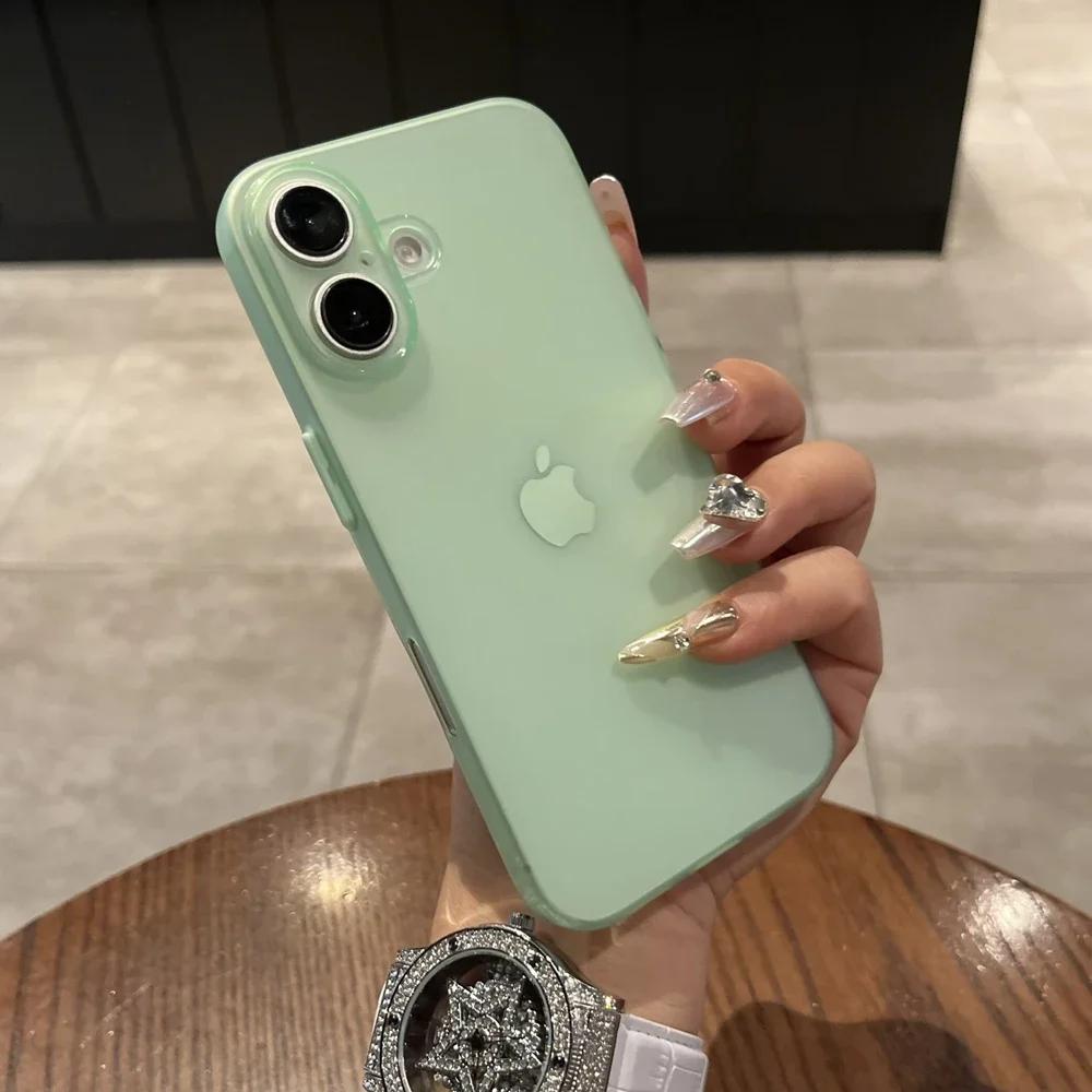 Ultra Thin PP Case For iPhone 17 16 15 14 13 12 11 Pro Max 16 15 Plus Matte Cover For iPhone 17 Air Slim Clear Shockproof Case