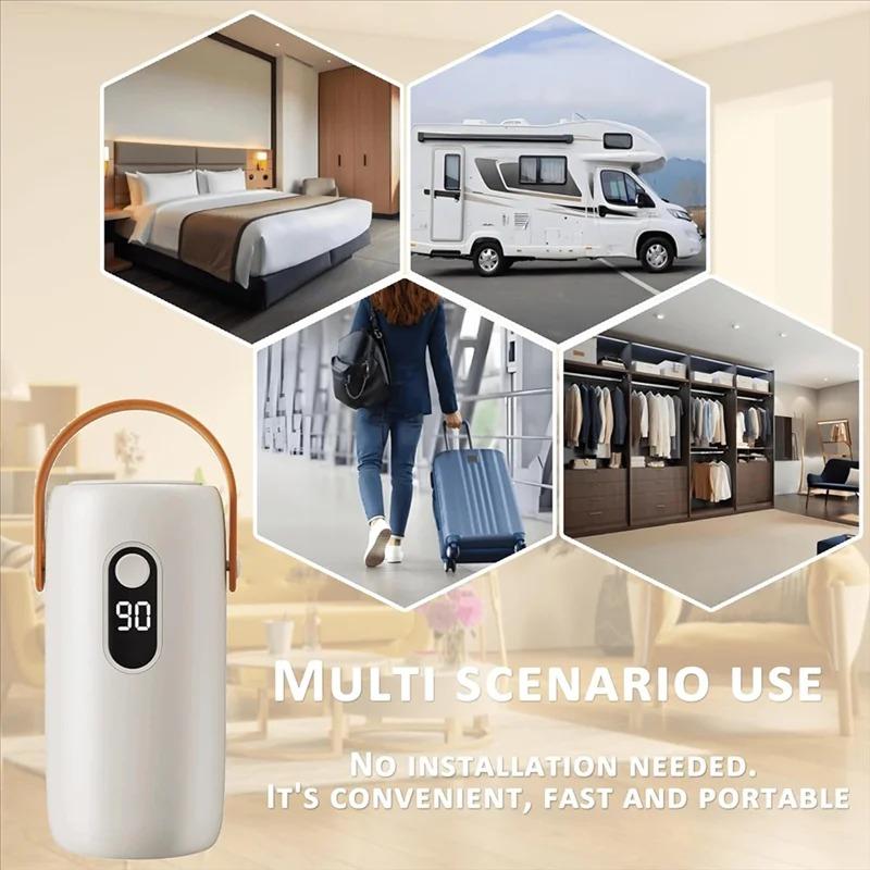 Portable Clothes Dryer with Timer Mini Clothes Dryer Large Capacity Digital Display Dor Light Clothes Underwear Baby Clothes Foldable Clothes Dryer