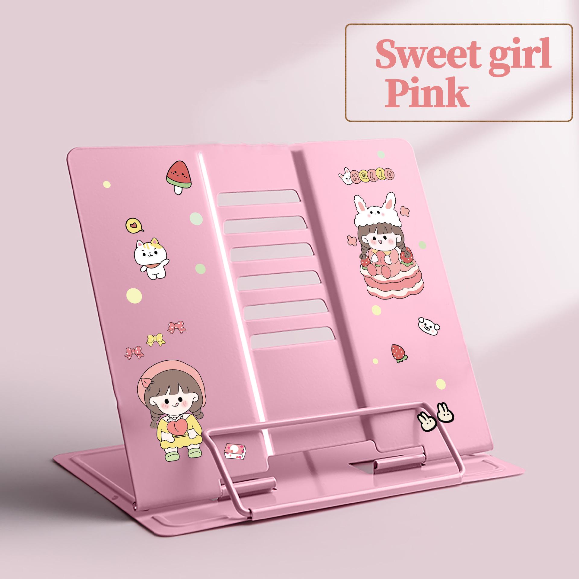 Adjustable Book Stand & Holder for Elementary Students - Desktop/Tabletop Bookshelf with Clips 165*195*209 mm
