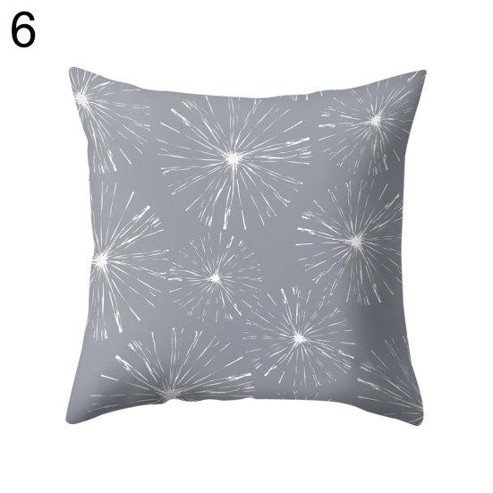 Grå geometrisk firkantet putebeskytter etui Putetrekk Sengetøy Artikler