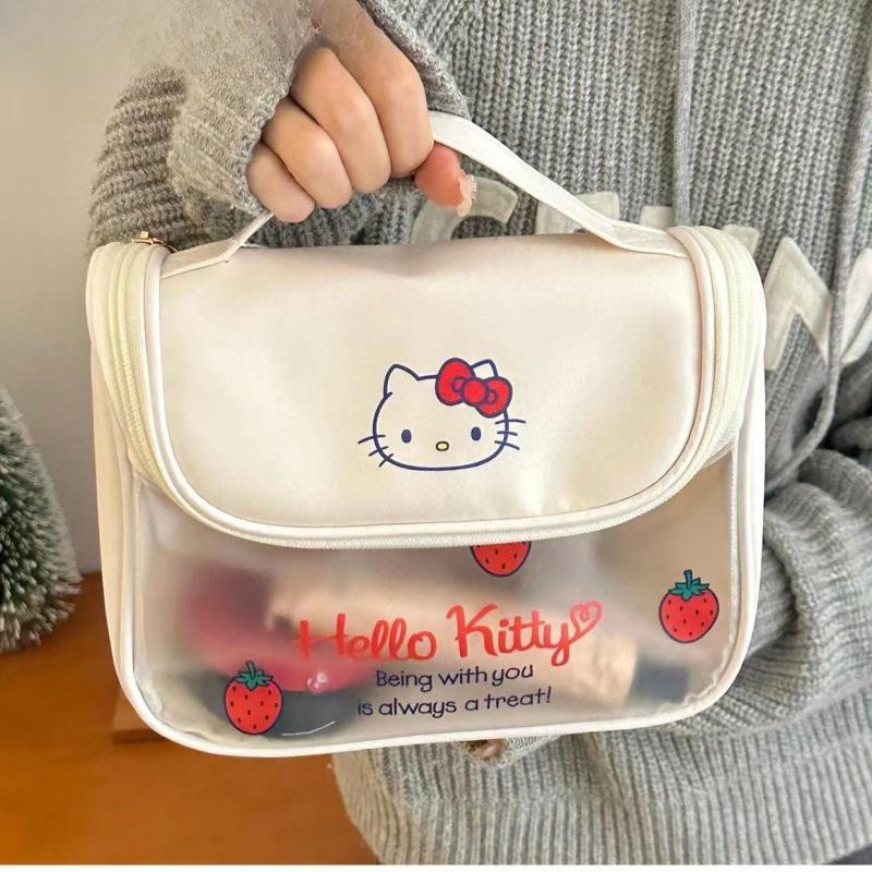 Cute Cat Toiletry & Makeup Bag - Women's Large Capacity Skincare Organizer