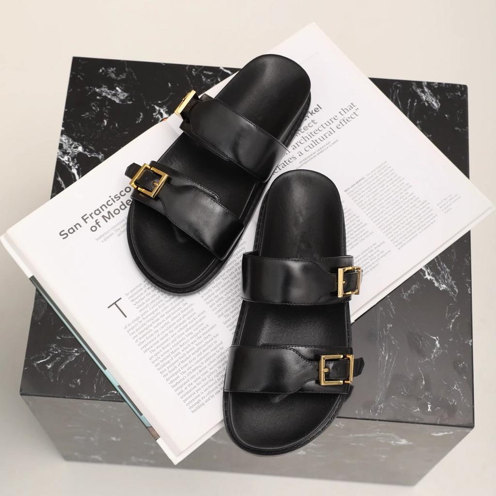 Fashion New Summer Solid Color Flat Sandals Fashion Open Toe Outdoor Slippers Casual Beach Women's Shoes Plus Zapatos De Mujer Slides
