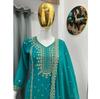 Indian Designer Faux Georgette Salwar Suit Set Women Bollywood Party Wear Salwar Kameez