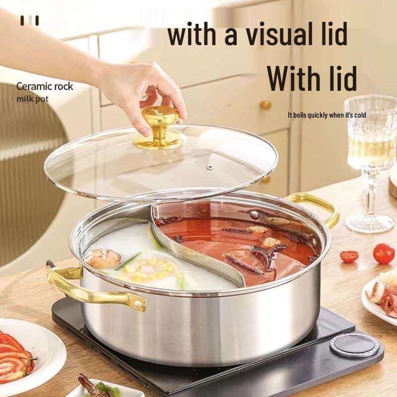 Stainless Steel Double-Sided Hot Pot