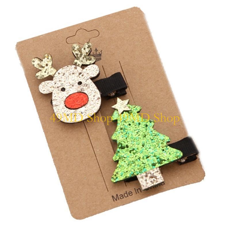49MD Christmas Hairpin Christmas Hair Clip Girl Christmas Gift Christmas Barrettes