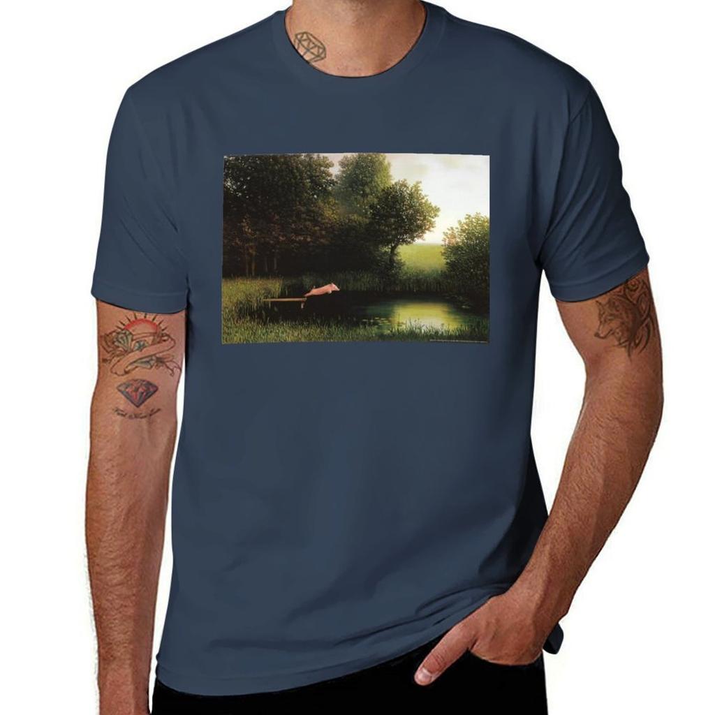 Poster Kohler Pig Jump To Water Painting TShirt t shirts for Unisex cotton t shirt Unisex casual Unisex t shirt graphic TShirt