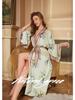 Women's Luxury Satin Long-Sleeve Bathrobe Collection - Spring Edition