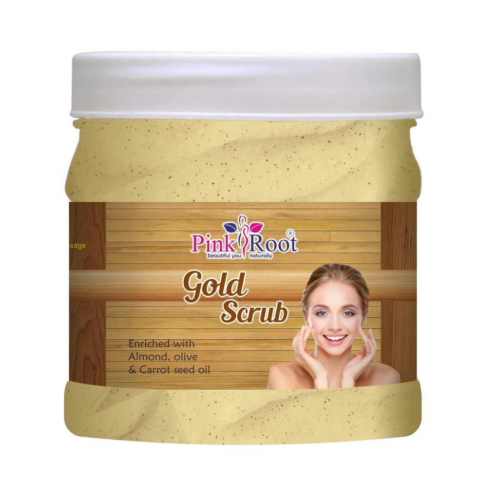 Pink Root Gold Scrub 500gm with Fruit Scrub 500gm