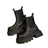 2025 British Vintage Style Chelsea Ankle Boots with Chunky Heel and Platform