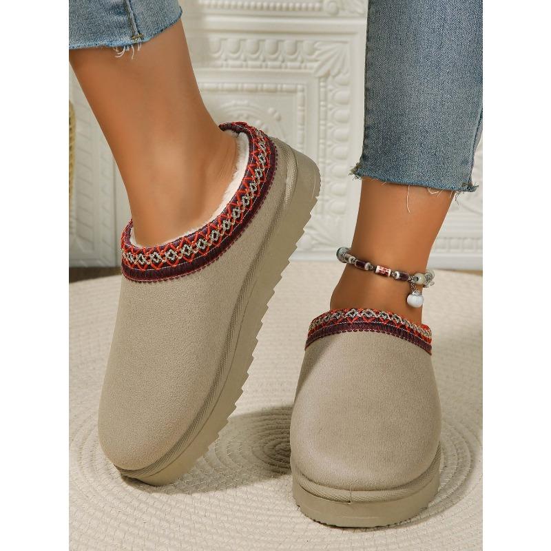 New Autumn/Winter Lace-Up Ethnic-Style Fashion Snow Boots Plus Size Women's Shoes Thickened Cotton-Lined Boots