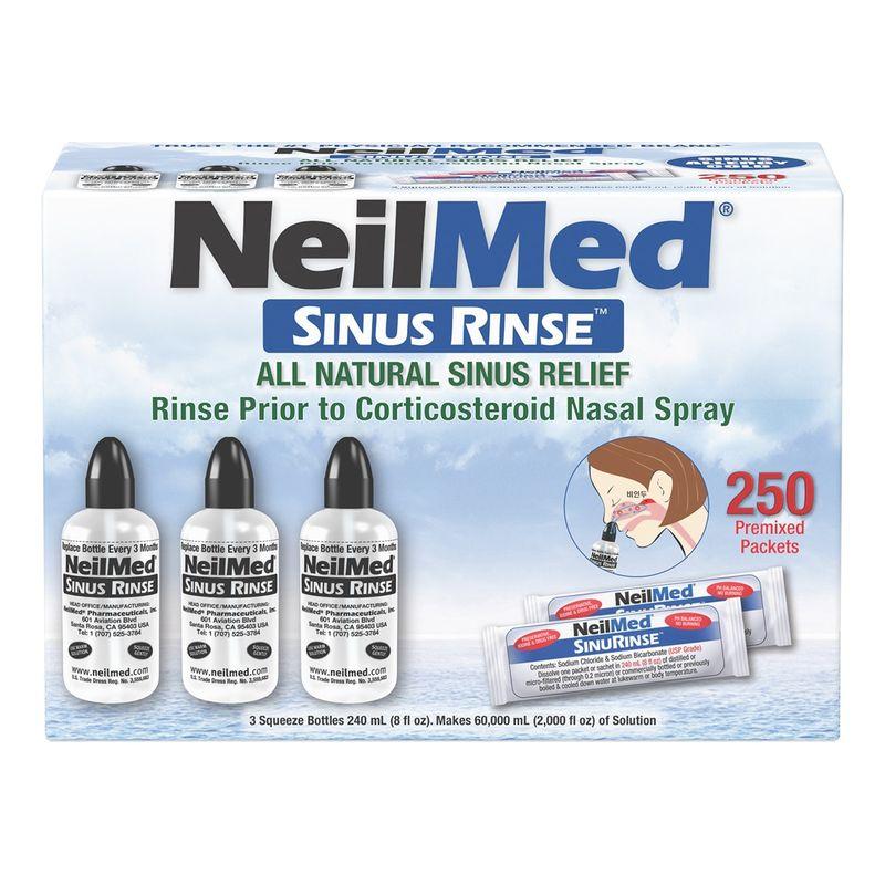 

Neilmed Sinus Rinse Kit ( 3 Bottles + 250 packets)