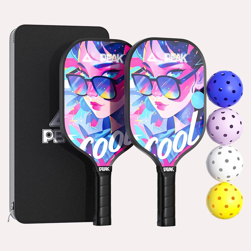 Peak Fiberglass Pickleball Racket for Adults & Kids - Professional Grade