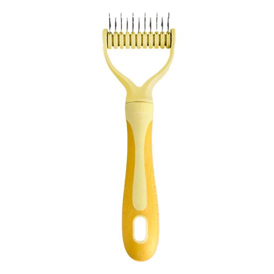 Deshedding Dog Brush for Long Haired Dogs Cats Undercoat Shedding Rake for Dematting Detangling Matted Fur And Knots Pet Grooming Supplies