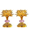 2026 Seven-Color LED Lotus Lamp Pair for Buddha, Household Plug-In, Buddhist Hall Ever-Burning Offering Lamp