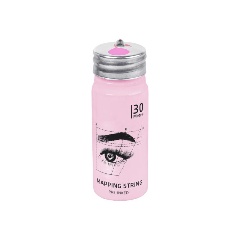 30m Microblading Vorgefärbter Mapping-Faden Augenbrauen Make-up Färbelinie Faden Braun Permanent Positionierung Messung Tattoo Werkzeuge