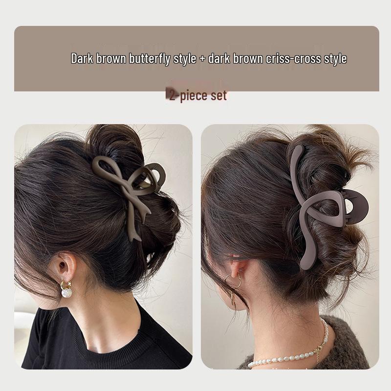 2024 Frosted Large Star Hair Clip - High-End Shark Clip Accessory for Women