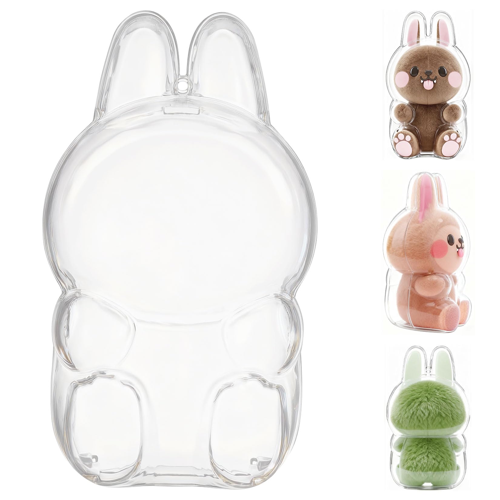 

LABUBU Case, Clear Clear Cover, Fits LABUBU in both standing and sitting positions, Convenient portability, Storage and protection, Thin and