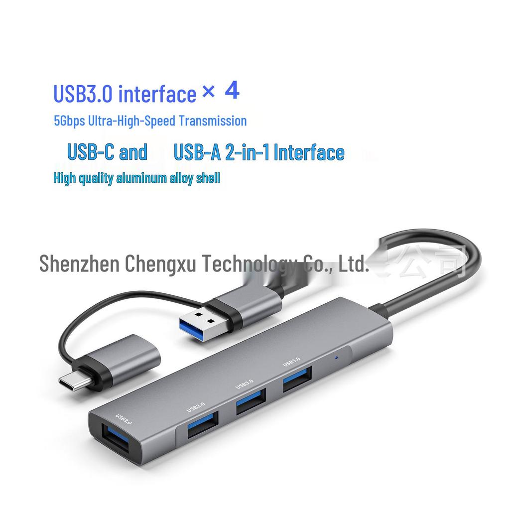 Multi-Functional USB 3.0 Type-C Docking Station with 4-Port Expansion