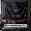 Arazzo Personalizzato con Nome Testo, Appeso Decorativo da Parete Slipknot, Arazzo Sfondo per Casa Camera da Letto