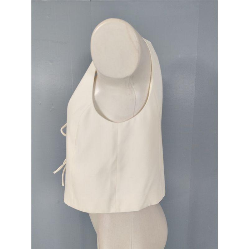 Export H Home Silm Slim Looking Summer New Arrival Outer Wear Inner Wear Minimalist White Shoelace Low-Cut Cool Top Vest