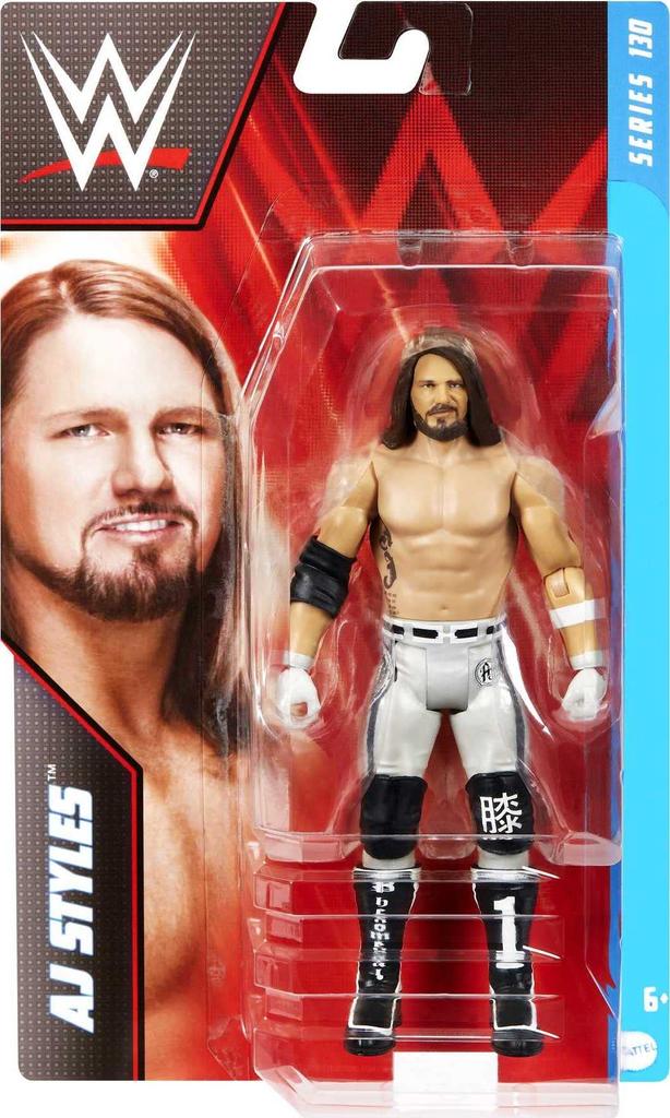 WWE Basic Aj Styles Poseable 6-Inch Collectible Action Figure, Ages 6+