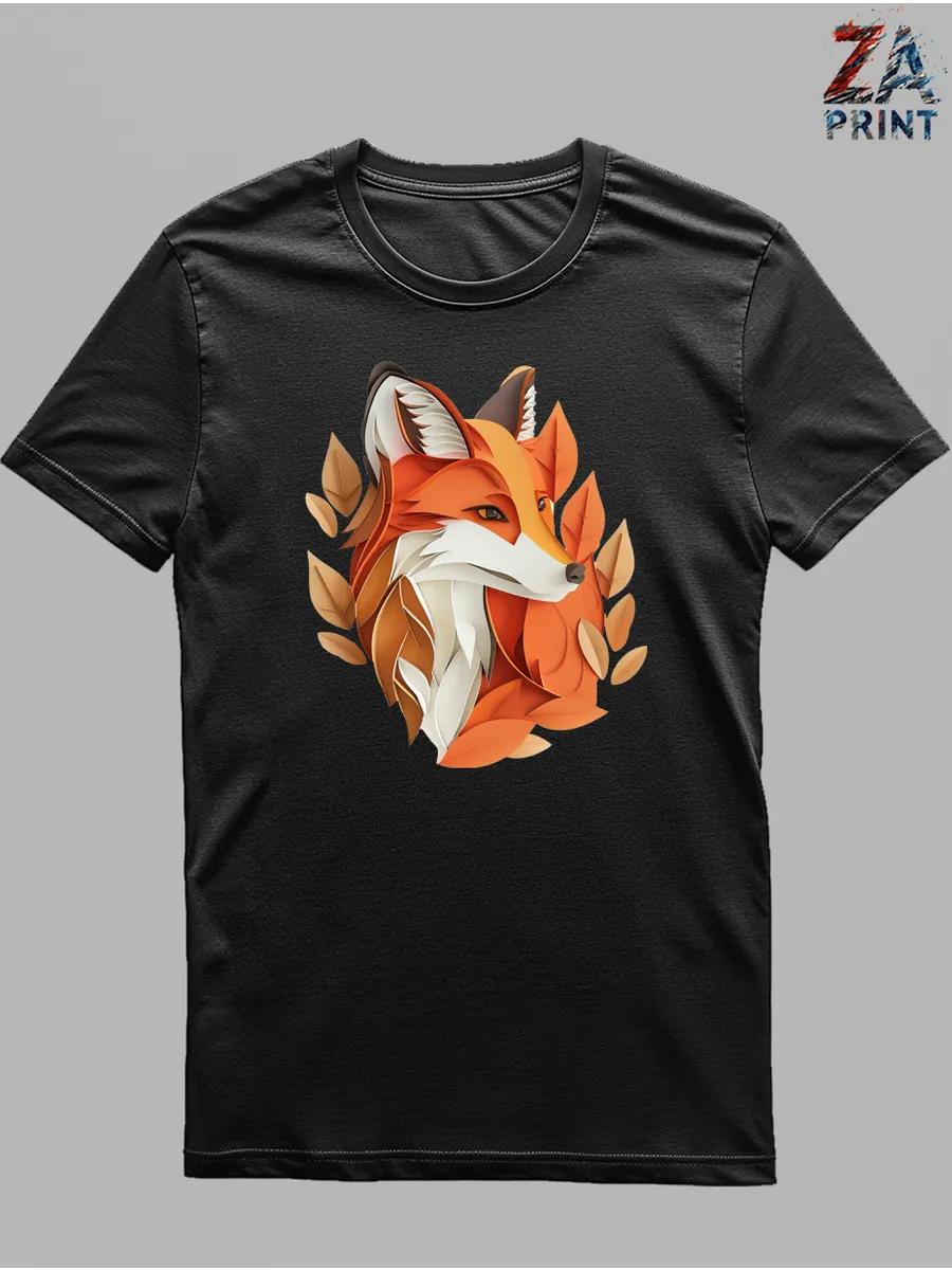 Fox print T-shirt 3XL