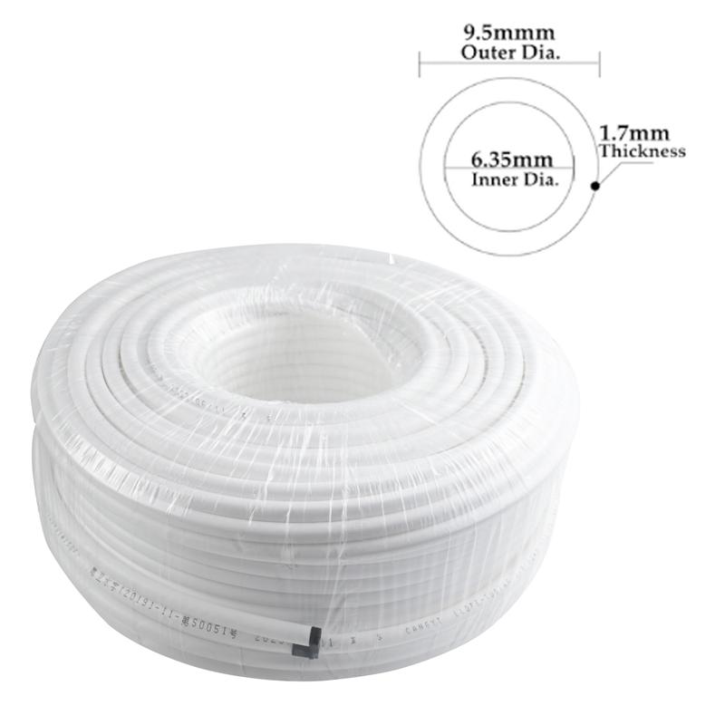 RO Water 1/4" 3/8 Inch O.D PE Hose Tubing White Flexible Pipe Tube For Reverse Osmosis Aquarium Filter System 10 M Garden Line