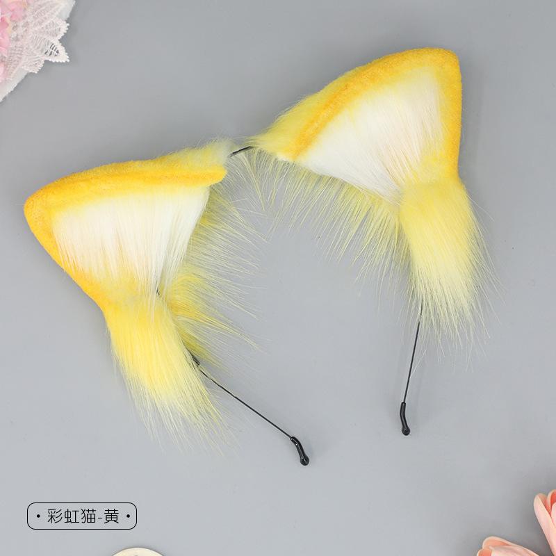 One piece of hair delivery Japanese Lolita animal ear headdress edge clip cat ear headband hairpin dual-purpose accessories handmade