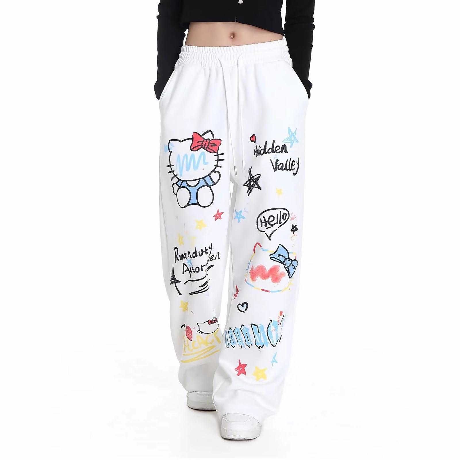 

Женские повседневные модные брюки на шнуровке с принтом, повседневные спортивные брюки