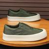 2025 Summer Men's Non-Slip Breathable Canvas Sneakers with Thick Sole