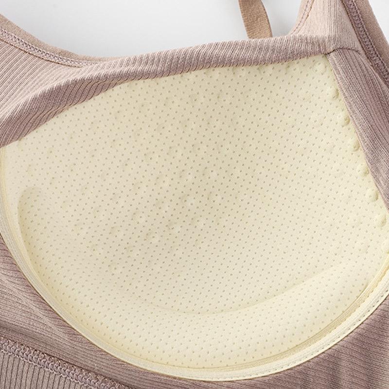 Women'S Basic Sports Bra Scoop Neck Wireless No Padding Bralette Ultra Comfortable Soft Smoothing Seamless Sexy Backless Tank Top Lingerie