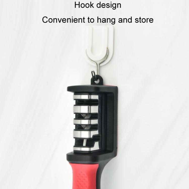 LsCook Kitchen Multifunctional Hangable Multi-segment Handheld Knife Sharpener, Specification: 4 Stage