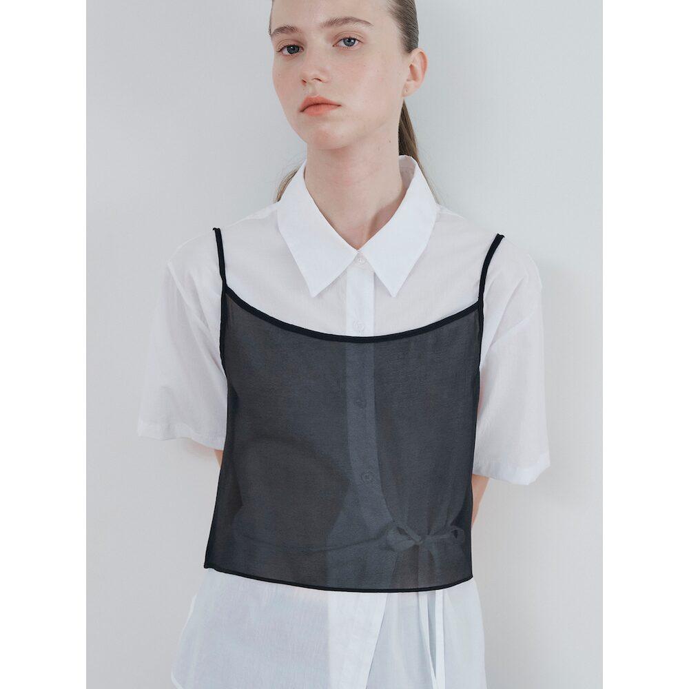 8Seconds Sheer Layered Top Blouse Black Black/S