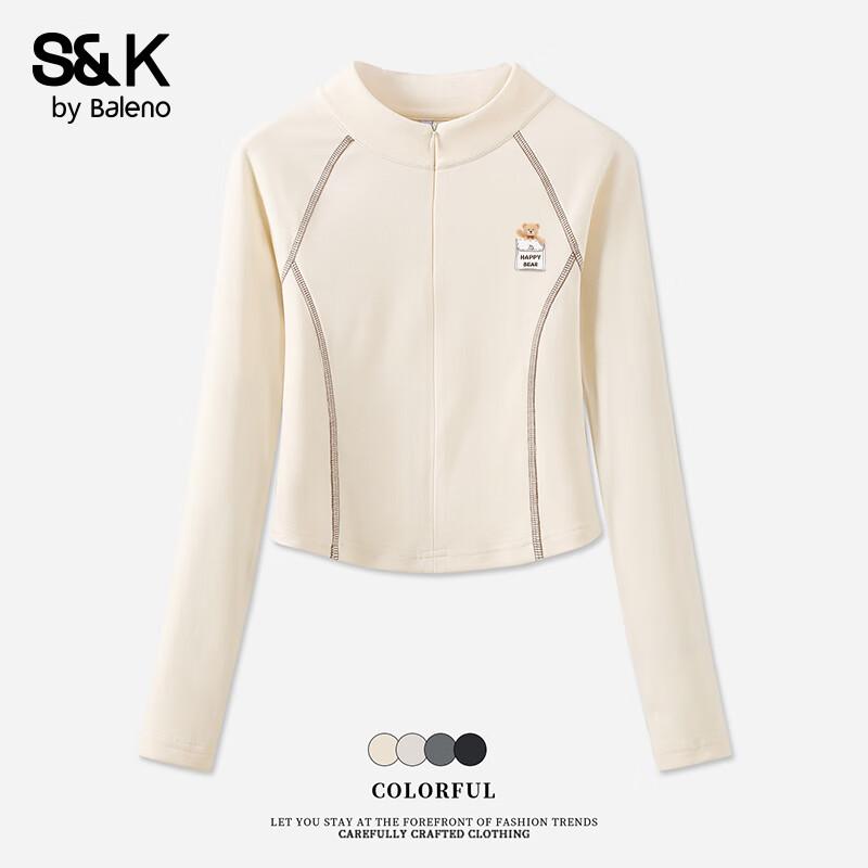 Baleno S&K Women's Semi-High Collar Fleece Base Layer Top