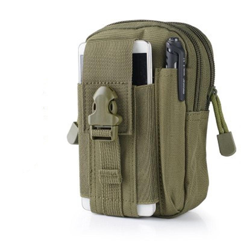 1 PCS Tactical Molle Pouch Waist Bag EDC Outdoor Gear Utility Belt Bag With Cell Phone Holder Gadget Pocket For Men Women
