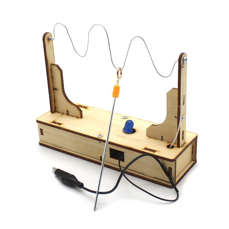 1 Set Physikalische Wissenschaftliche Experimente Stromkreis-Bausatz Kinder Drahtabstand DIY Wissenschaftsspielzeug Kinder Pädagogisches Handbuch Spielzeug