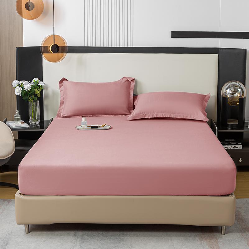 Black Fitted Sheet Home Bed Linen 90x200 Bed Cover with Elastic Band tampa de colchão Double Bedsheet(Pillowcase Need Order)