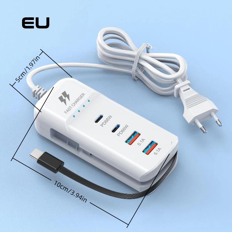 Usb Charger Pd Type C Fast Charge Quick Chargers Multiport Usb Hub Adapter Mobile Phone Eu Us Plug Usb Type C Quick Charger