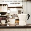 White Color Moka Coffee Maker Aluminum Alloy Italian Coffee Maker Cuban Coffee Maker  Office Use