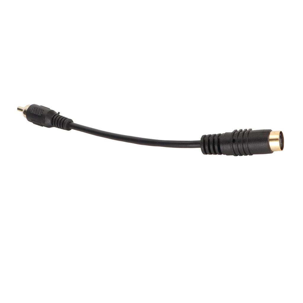 Mini DIN 4 Pin To RCA Cable Female To Male Plug and Play S Video To RCA Adapter Cord for DVD CD Player PC HDTV