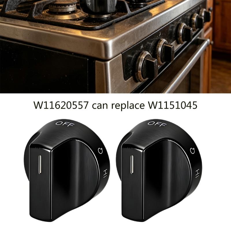 Replacement Gas Stove Oil Quick Installation Control Knob for W11620557 W11510457 WFG550S0LV4 WFG550S0LV5 WFG525S0JV5